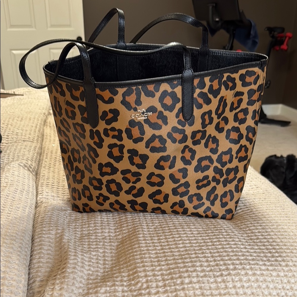 Coach Black and Brown Tote Bag